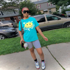 Casual Printed Short Sleeve O Neck T Shirts JPF-1022