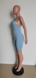 Sexy Solid Sleeveless Skinny Strap Rompers HMS-5435