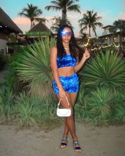 Sexy Velvet Tube Top And Shorts Two Piece Suits LSL-6414