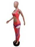 Sexy Printed Sleeveless One Piece Jumpsuit MEM-8339