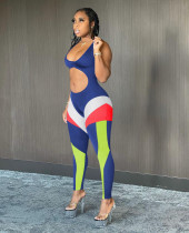 Sexy Printed Sleeveless One Piece Jumpsuit MEM-8339