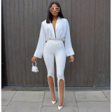 Solid High Waist Leggings Step Foot Pants ASL-6356