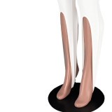 Solid High Waist Leggings Step Foot Pants ASL-6356