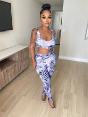 Sexy Printed Hollow Out Split Jumpsuits OY-6255