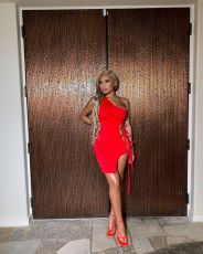Solid Color Sexy Tie Up Irregular Dress JPF-1025