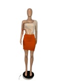 Sexy One Shoulder Lace Up Hollow Mini Dress CHY-1318