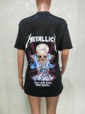 Casual Printed Short Sleeve O Neck T Shirt BN-9265