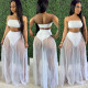 Sexy Tube Top+underpants+Mesh Skirt 3 Piece Sets CH-8162