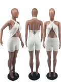 Solid Color Sexy Fashion Rompers FOSF-8056