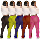 Sexy Mesh See Through Long Pants TE-4234