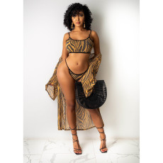 Fashion Casual Print Sexy Swimsuit Three Piece Set MDF-5221