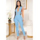 Solid Sleeveless Hollow Out Jumpsuits ASL-6352