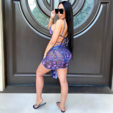 Sexy Printed Swimwear Bikinis 3 Piece Sets ORY-5184