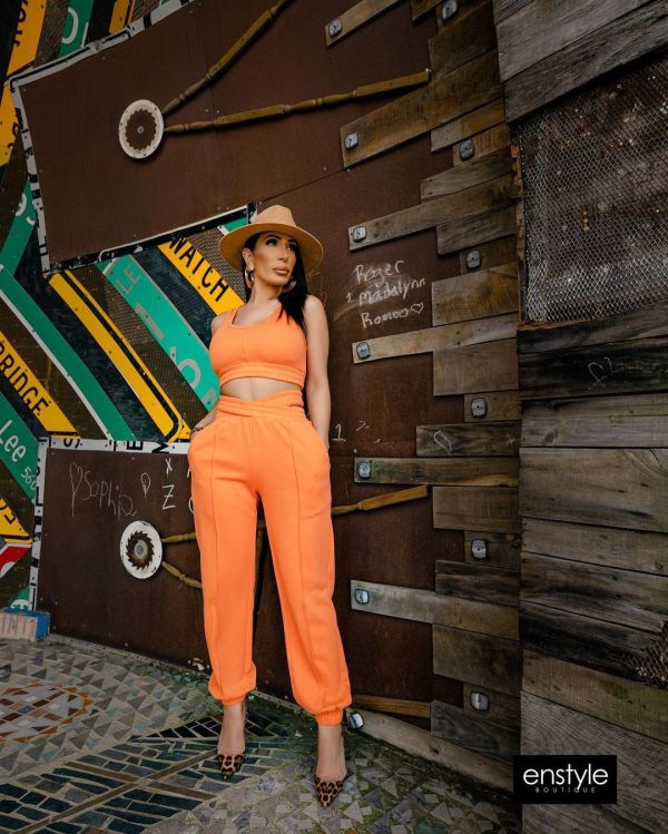 Solid Sleeveless Crop Top And Pants 2 Piece Sets LDS-3262