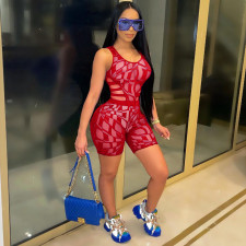 Fashion Sexy Print Vest Shorts Two Piece Sets TK-6160 