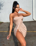 Sexy Wrapped Breast Mini Dress NIK-214