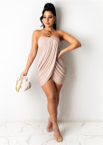 Sexy Wrapped Breast Mini Dress NIK-214