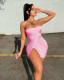 Sexy Wrapped Breast Mini Dress NIK-214