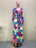 Sexy Printed 3pcs Swimwear Bikinis With Cover Up Sets OD-8439