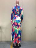 Sexy Printed 3pcs Swimwear Bikinis With Cover Up Sets OD-8439