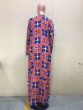 Sexy Printed 3pcs Swimwear Bikini Sets With Long Cloak OD-8438