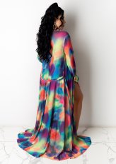 Sexy Printed 3pcs Swimwear Bikinis With Cover Up Sets OD-8439