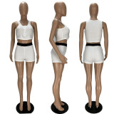 Sexy Vest Top And Shorts Tight 2 Piece Sets XYF-9093