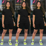 Casual Sports Short Sleeve Shorts Two Piece Sets GLF-8149 