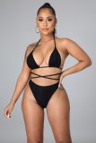  Plus Size Sexy Lace Swimsuit Three Piece Set LSL-6426