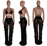  Plus Size Sexy Lace Swimsuit Three Piece Set LSL-6426