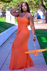 Sexy Halter Backless Wide Leg Jumpsuit OD-8441
