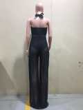 Sexy Halter Backless Wide Leg Jumpsuit OD-8441