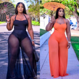 Sexy Halter Backless Wide Leg Jumpsuit OD-8441