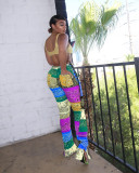 Sexy Patchwork Print Casual Pants FSL-104