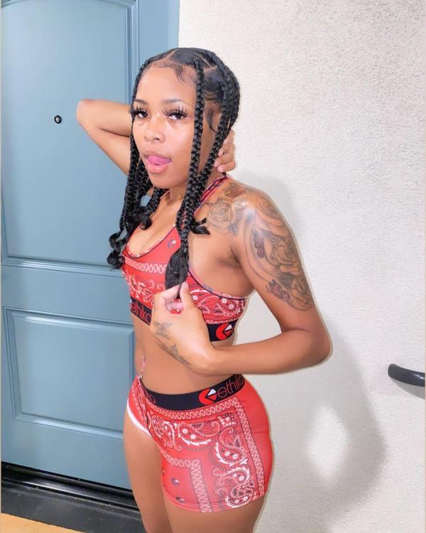 Sexy Printed Tank Top And Shorts 2 Piece Sets FNN-8600