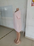New Summer Fashion Clothes Bubble Sleeve Pullover Lantern Dress AIL-107