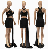 Fashion Sexy Solid Color Skirt Suit WSM-5237