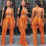 Sexy Printed Mesh Two-piece Set With Underpants ORY-5117-1