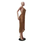 Sexy See Through Hollow Halter Club Dress TR-1129