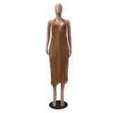 Sexy See Through Hollow Halter Club Dress TR-1129