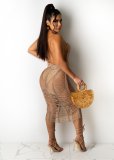 Sexy See Through Hollow Halter Club Dress TR-1129