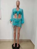 Sexy Mesh Swimsuit Bikinis With Cove Up 4 Piece Sets LSD-9109