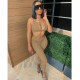 Solid Sexy Vest Top And Pants Slim 2 Piece Sets FOSF-8070
