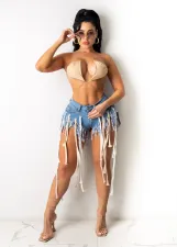 Sexy Denim Tassel Jeans Shorts LSD-9105
