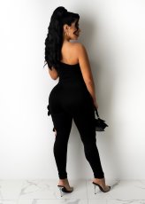Sexy One Shoulder Hollow Out Jumpsuit JH-235