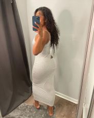 Sexy Spaghetti Strap Hollow Out Slim Maxi Dress BLX-8209