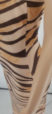 Sexy Leopard Spaghetti Strap Maxi Dress WSYF-5837