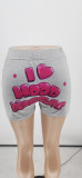 Casual Printed Yoga Tight Shorts WSYF-5833