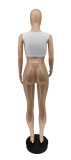 Sexy Lacepatchwork Sleeveless Cropped Tank Top WSYF-5835