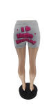 Casual Printed Yoga Tight Shorts WSYF-5833